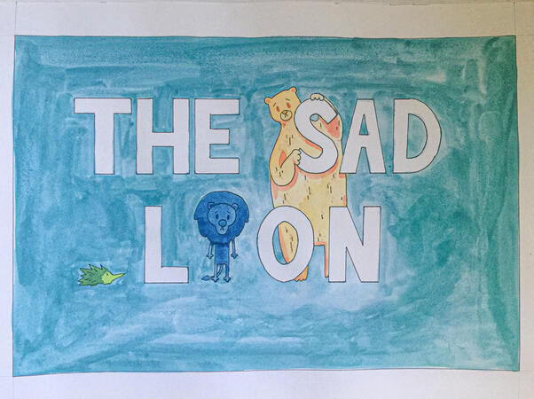 The Sad Lion (Illustration Assignment)