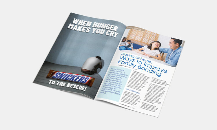 Depressing Snickers Magazine Advertisement